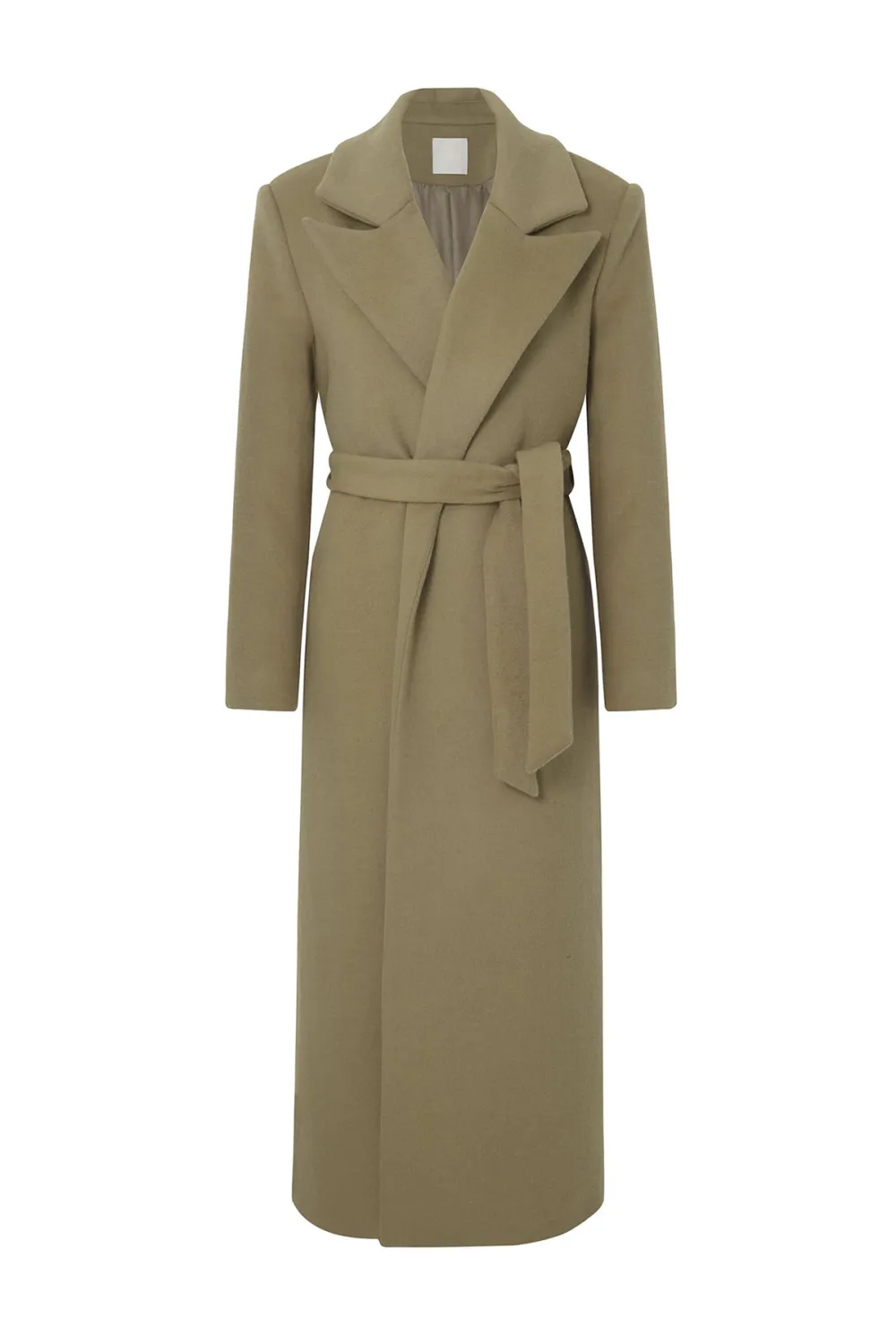 Belted Wool Trench Coat