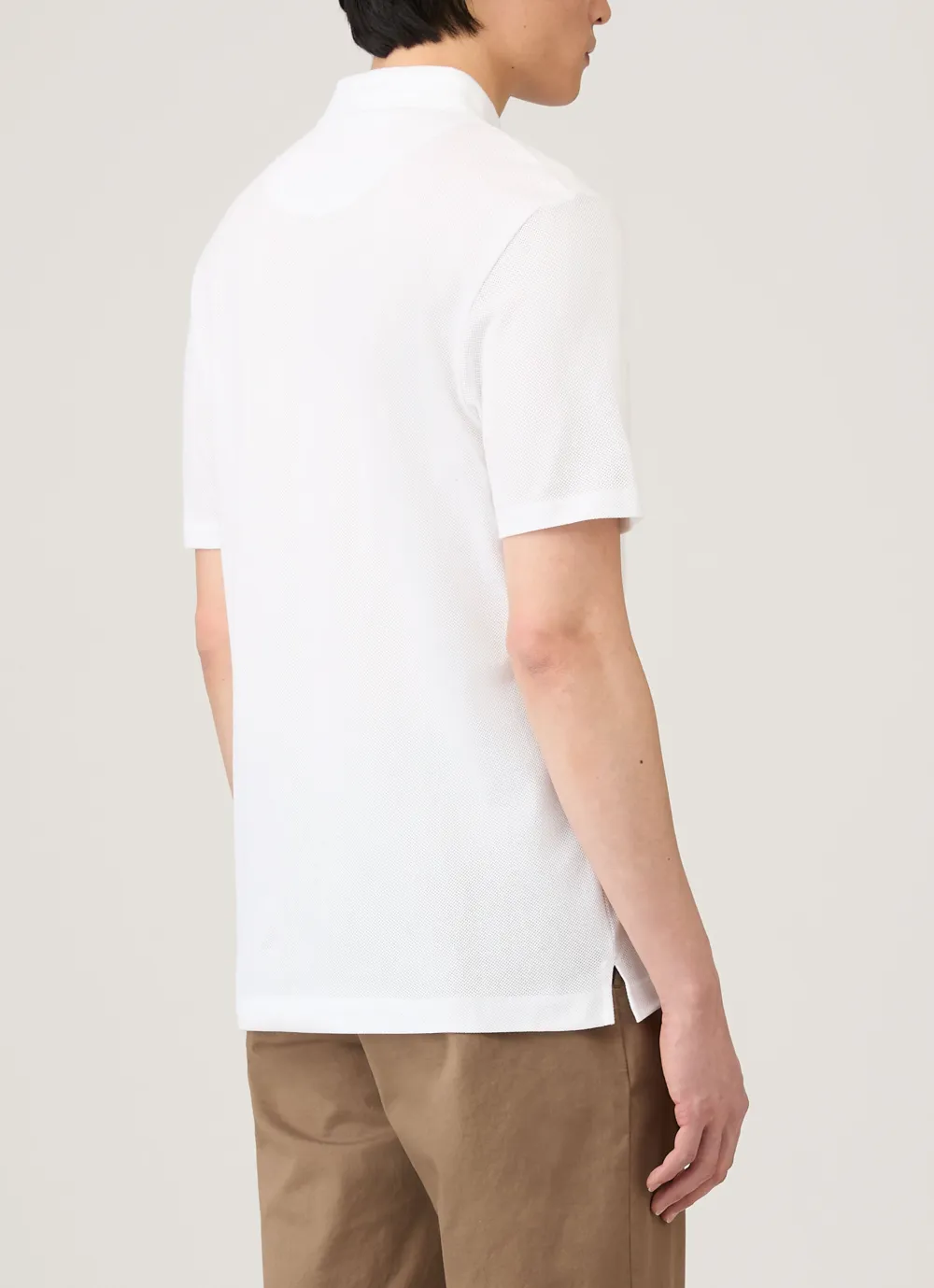 Polished Everyday Regular Fit Mesh Cotton Short Sleeve Polo Shirt