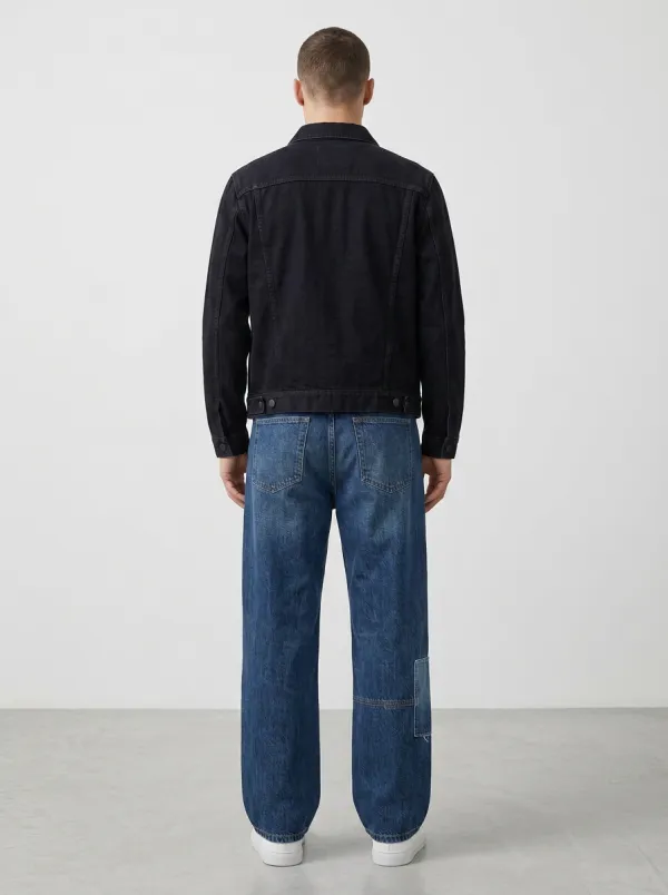 Men's Modern Patchwork Vintage Wide Leg Jeans