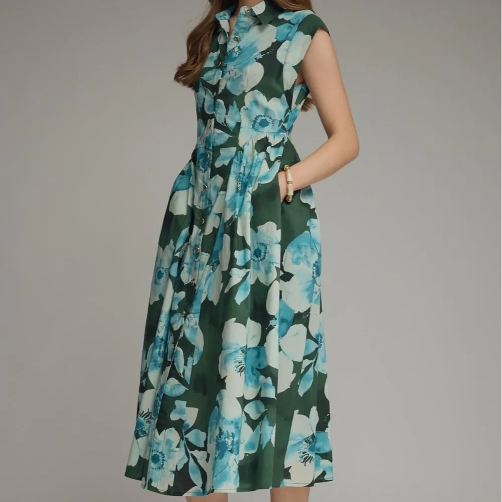 Floral Cap Sleeve Dress