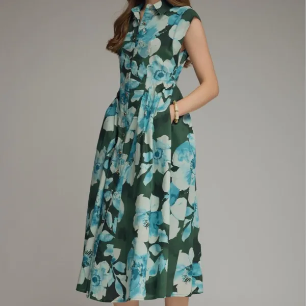 Floral Cap Sleeve Dress