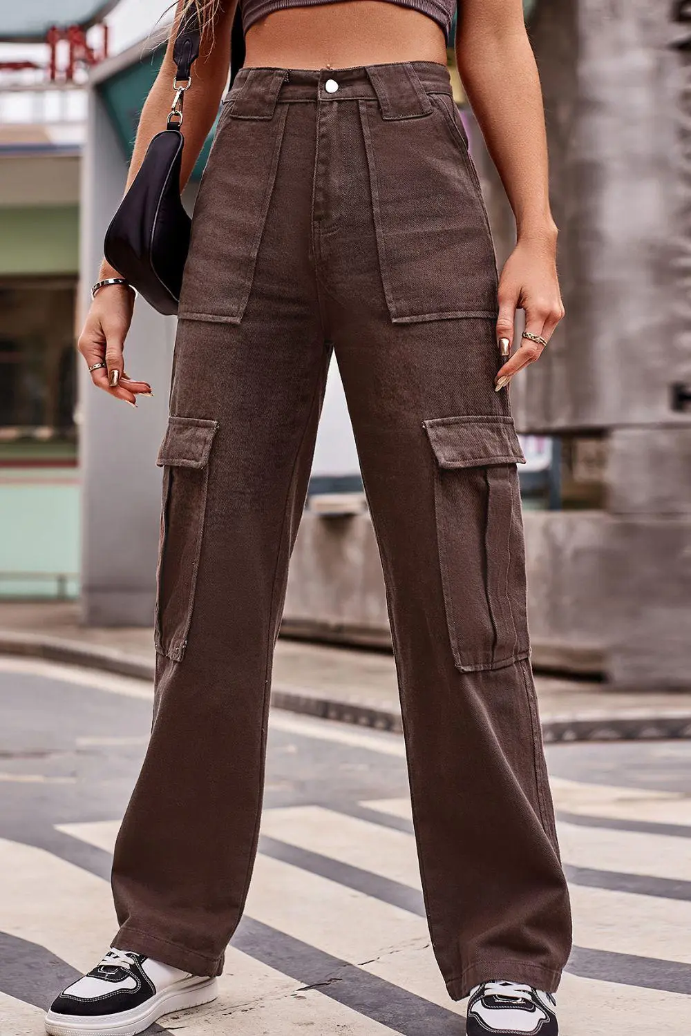 High Waist Loose Fit Denim Jeans