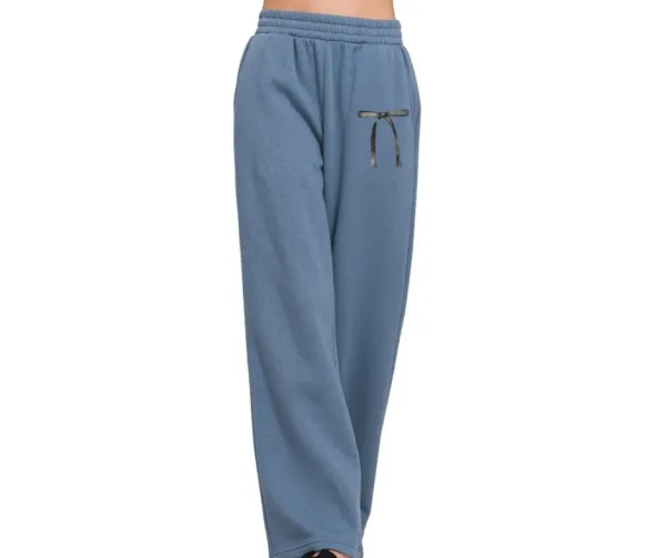 Dusty Bow Detail Sweatpants Sweatshirt