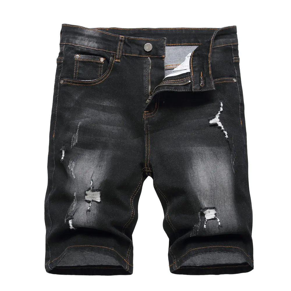 🛒 90% OFF NOW!2026 New Men'S Multi Pack Slim Fit Stretch Denim Shorts Ripped Skinny Jean Shorts For Men