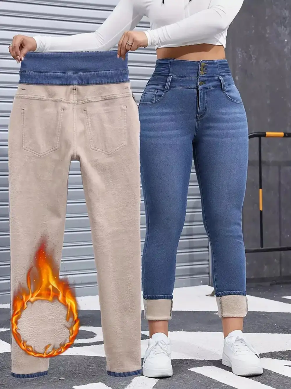 Classic High Waist Denim Jeans
