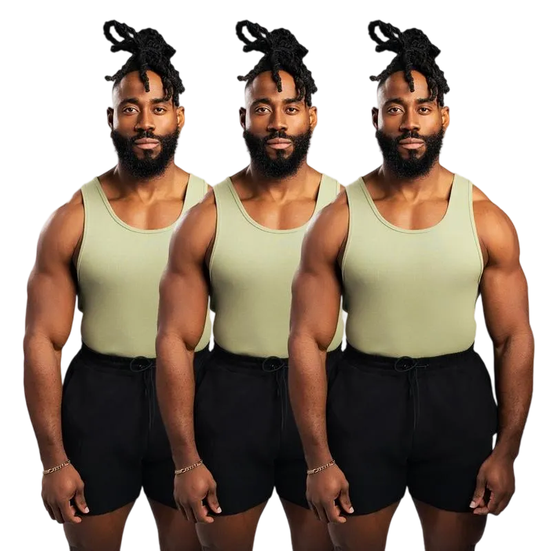 9PACK-Tank Top - Men's Shirt with Classic Design Fitness Wear Athletic Wear