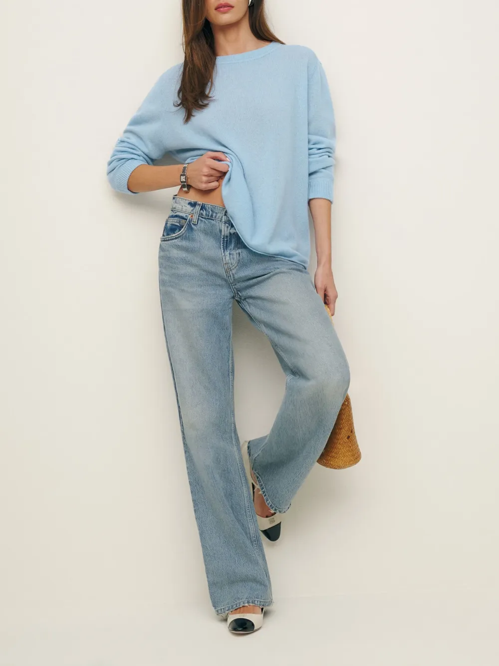 Casual Style V Neck Sweater