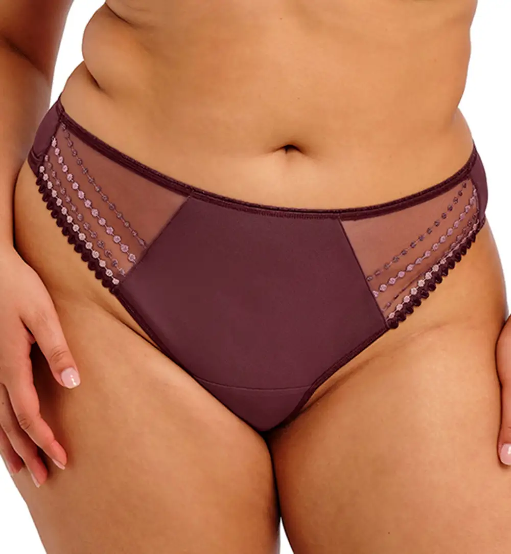 Classic Mid-Rise Mesh Cotton Thong Panty