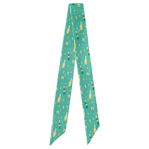 Champagne Novelty Hair Scarf