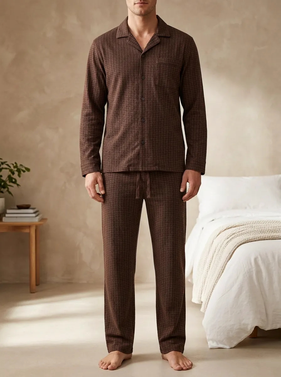Everyday Texture Classic Men's Pajama Set