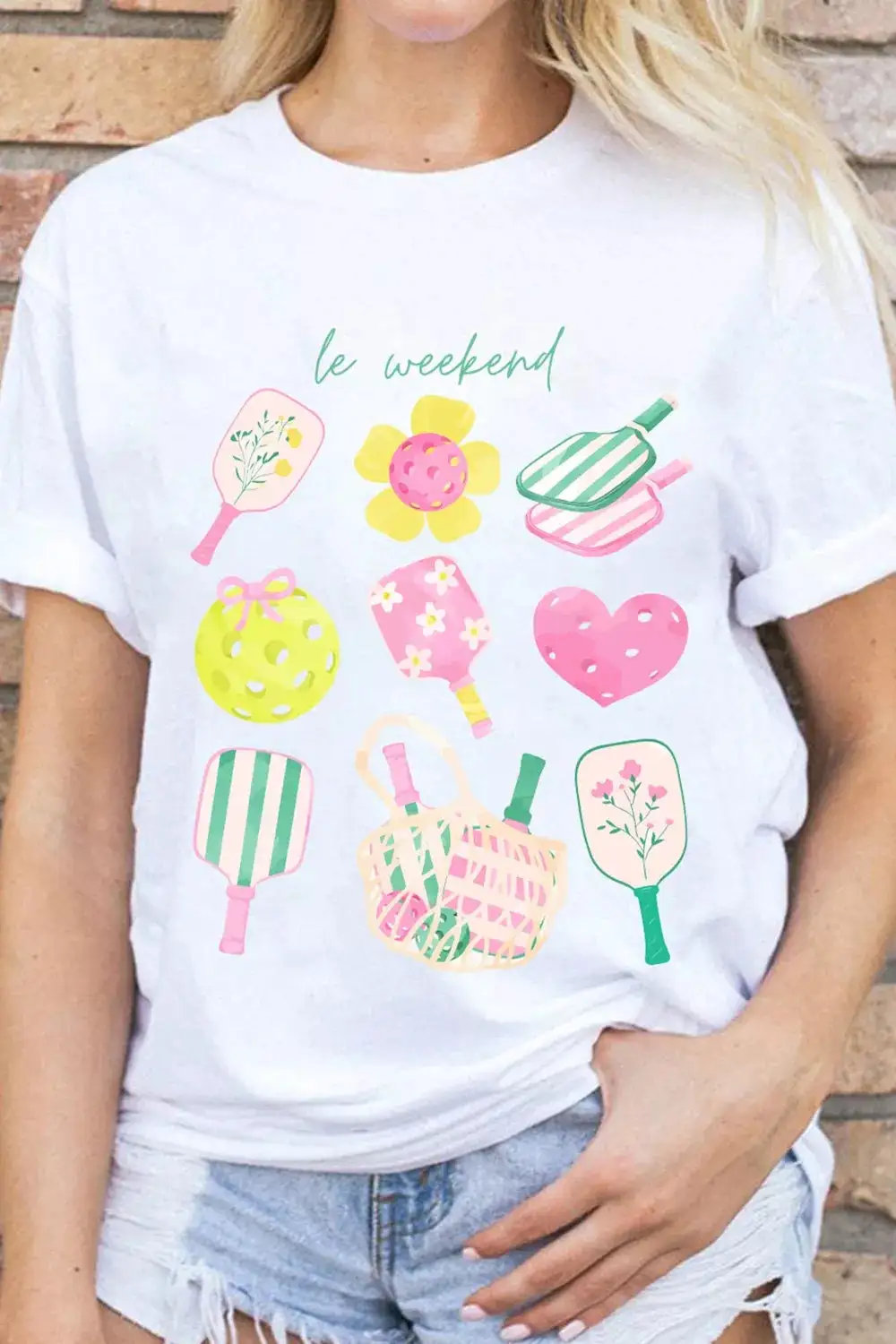 Graphic Round Neck Short Sleeve T Shirt