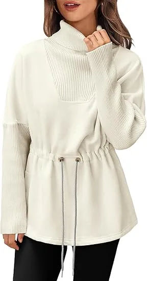 ✨  Women’s Turtleneck Fleece Sweatshirt – Warm, Chic & Effortlessly Stylish