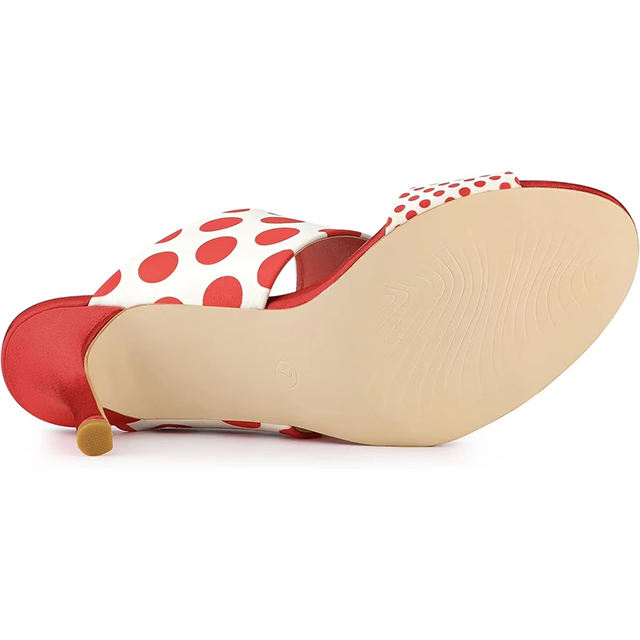 Rosalia Satin Red Stiletto Sandals