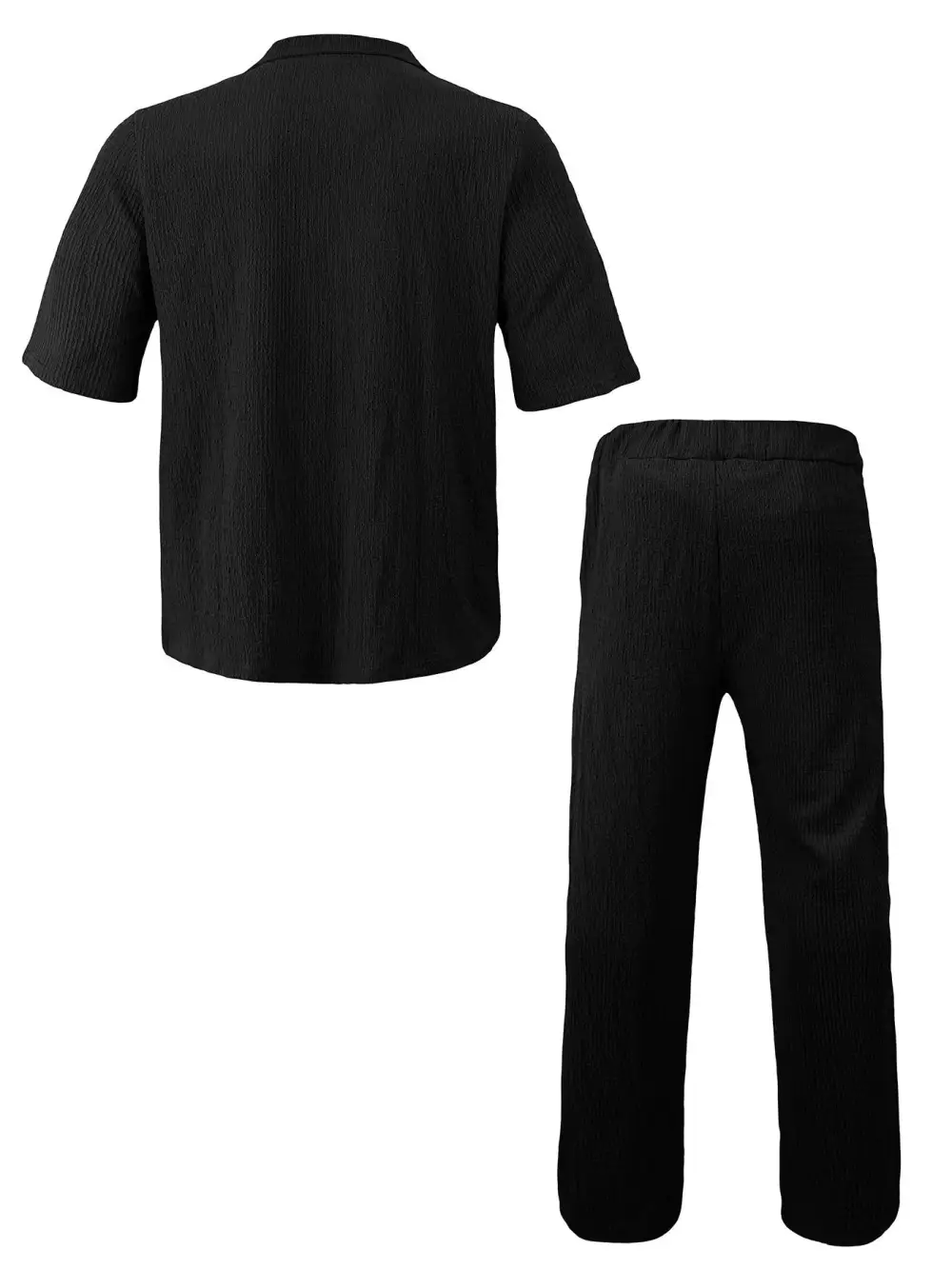 Men's Full Size Short Sleeve Top and Pants Set
