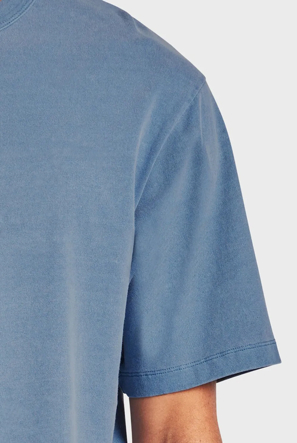 Mid Indigo Short Sleeve Crew Neck Tee