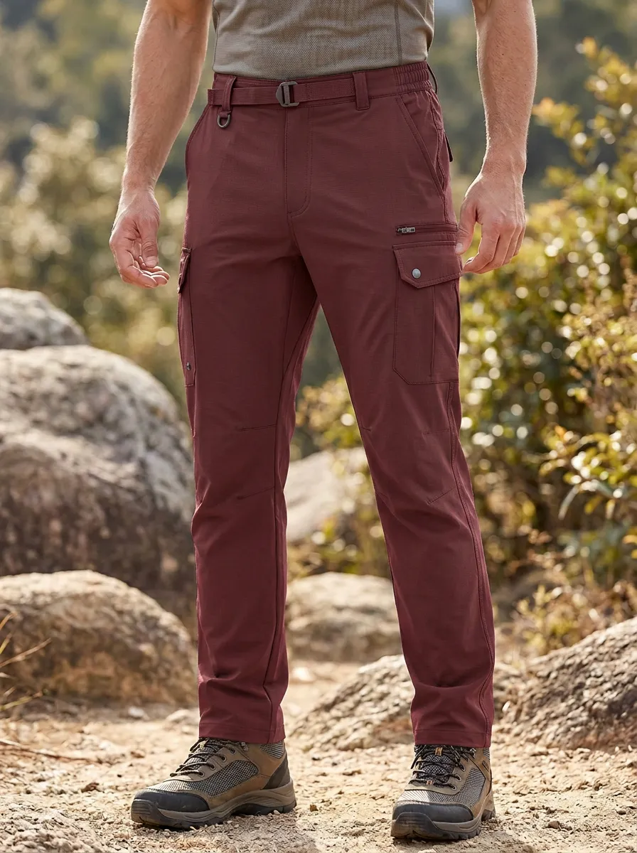 Men's Outdoor Hiking Tactical Multi-Pocket Cargo Pants