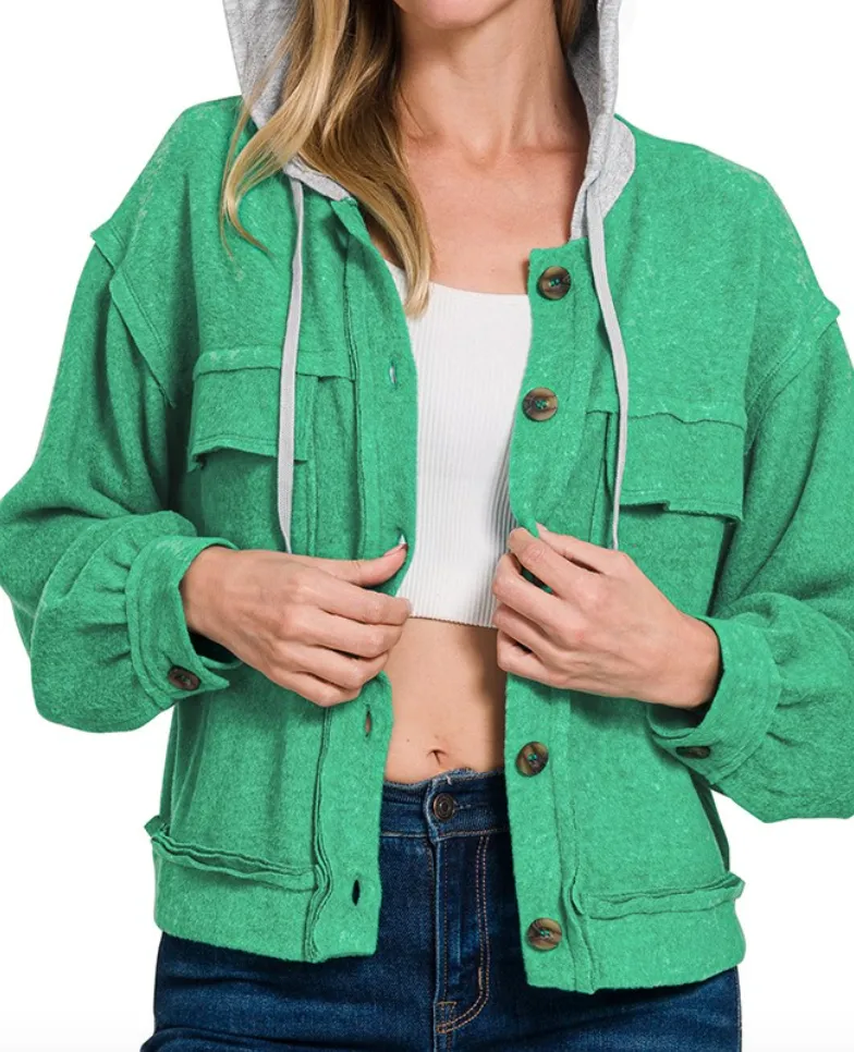 Soft Knit Jacket Hoodie