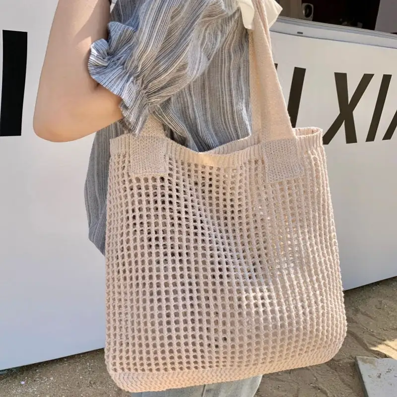Crochet Tote Bag Niche Knitted Bag
