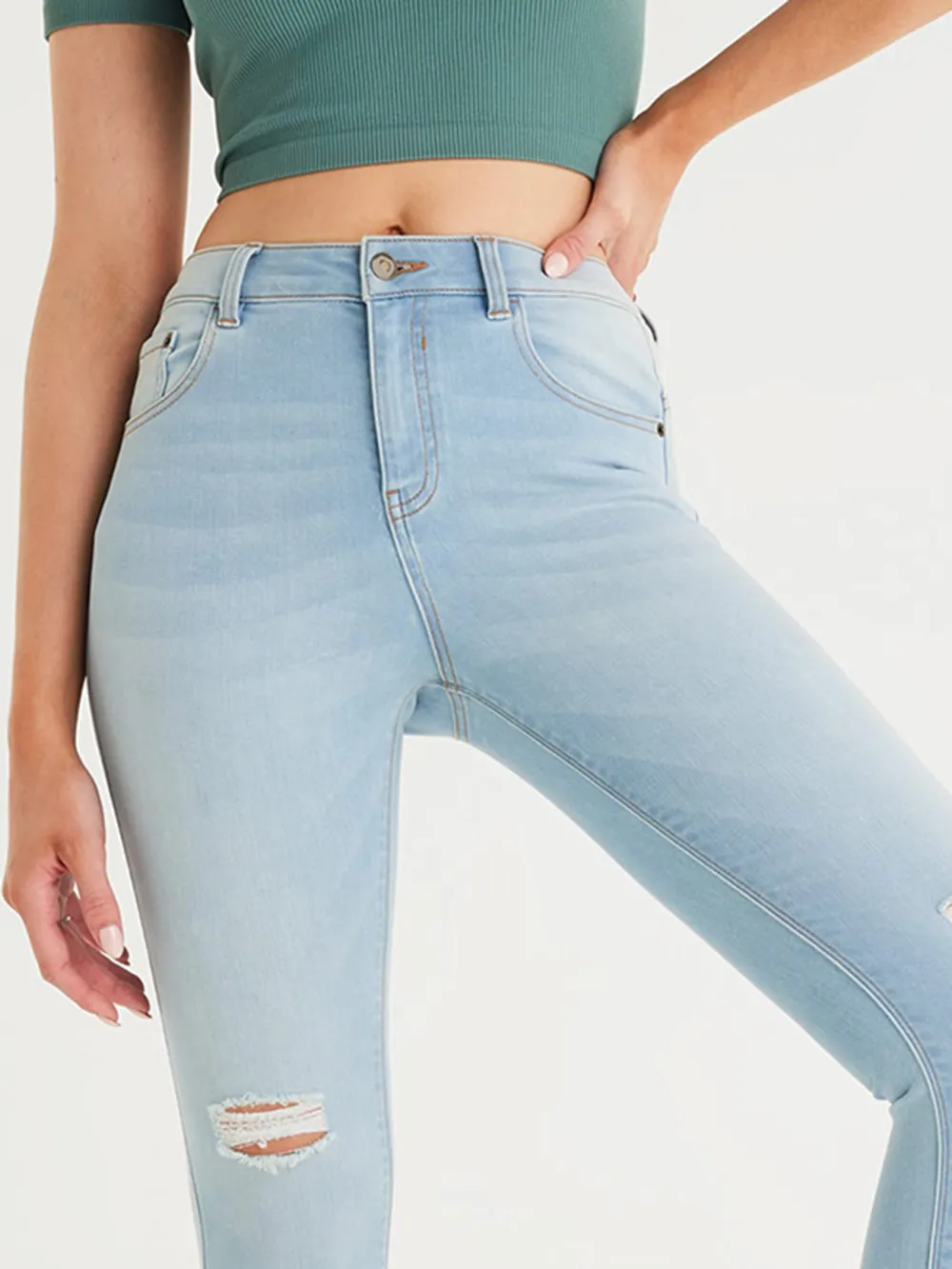 Cotton Ripped Jean