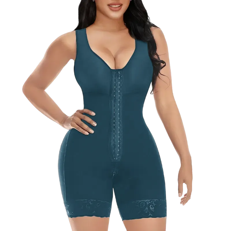 Women's Tummy Control Full Shapewear Butt Lifter with Zipper Crotch