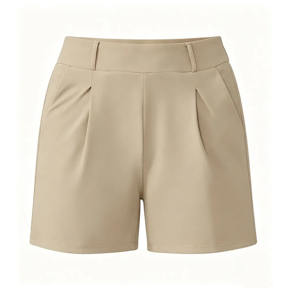 High-waisted casual summer shorts