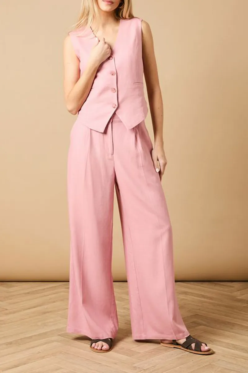 Casual Style Button Up Waistcoat