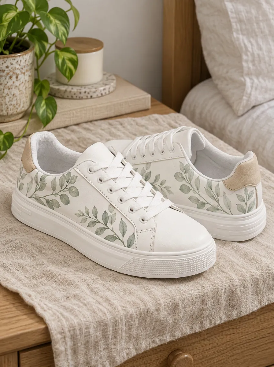 Women's Everyday Botanical Lover Leaves Skate Shoes