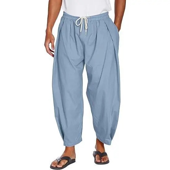 Men's Cotton Linen Harem Pants