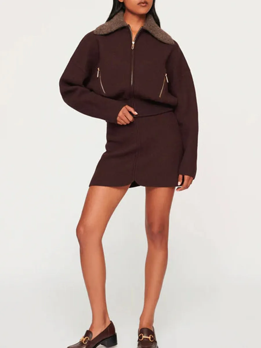 CASUAL LAPEL WOOL JACKET