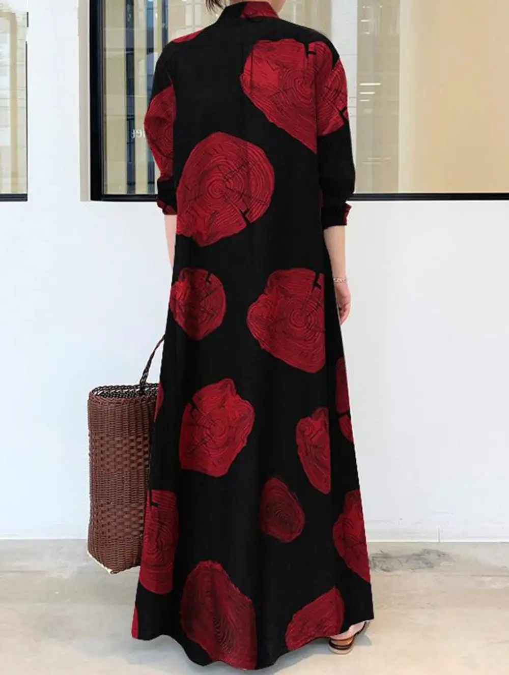 Simple Loose Long Shirt Dress