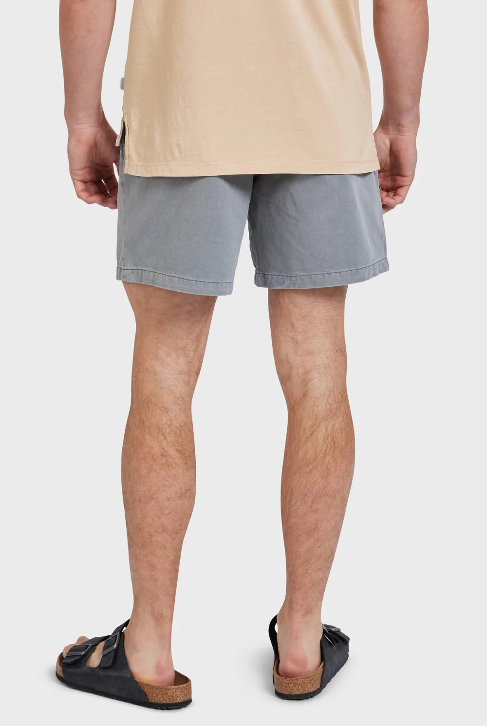 Gray Garment Dyed Shorts