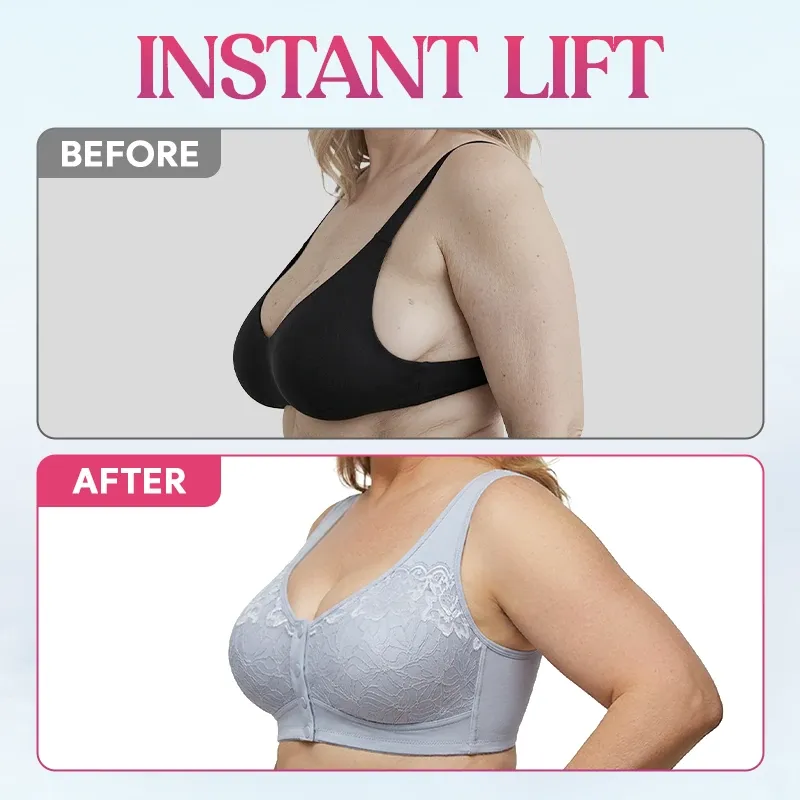 🔥Last Day💥Front Closure Breathable Cotton Lifting Bra for Seniors🔥8-Pack Only $24