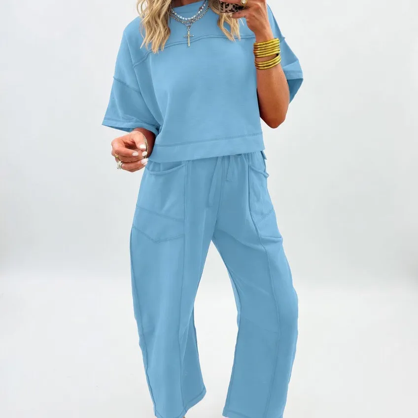 Easy Coordinated Casual Two Piece Set