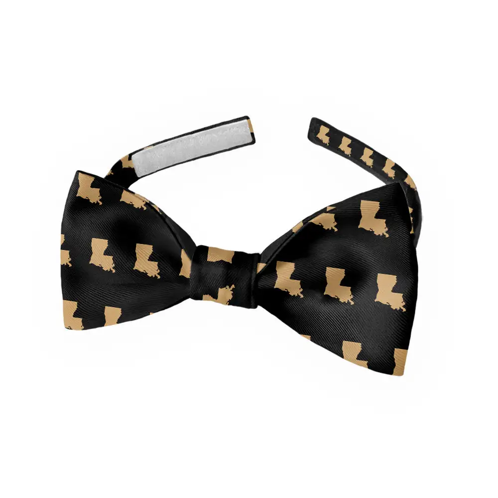 Tasteful Outline Motif Bow Tie