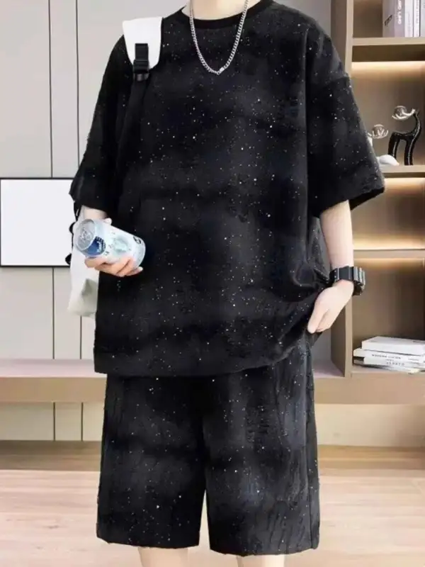 Round Neck Half Sleeve Top and Shorts Set