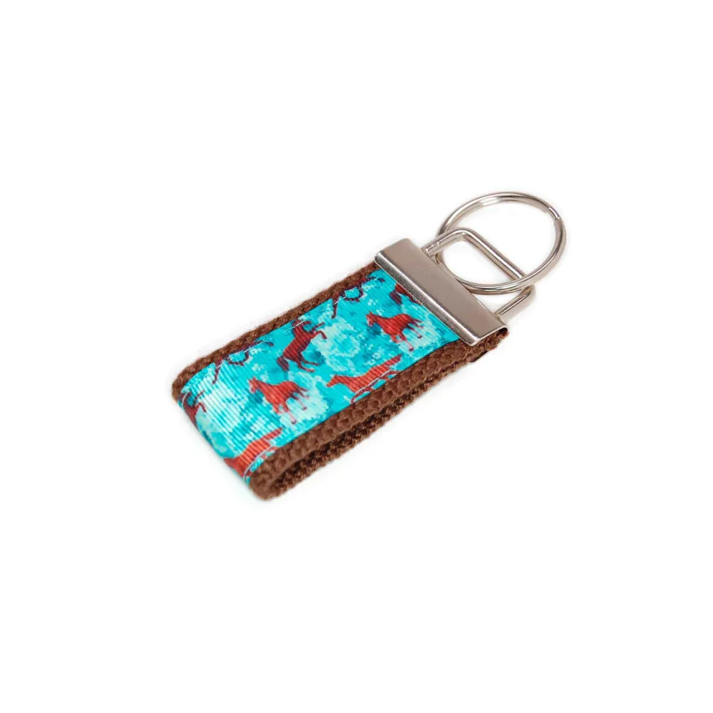 Horses Retro Inspired Keychain