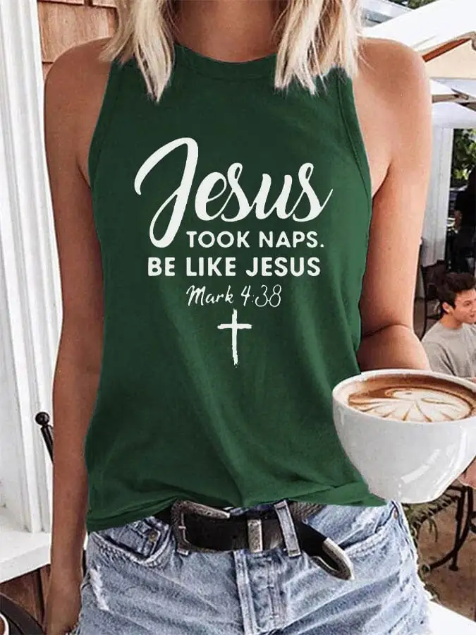 Women's Jesus Took Naps Be Like Jesus Tank Top