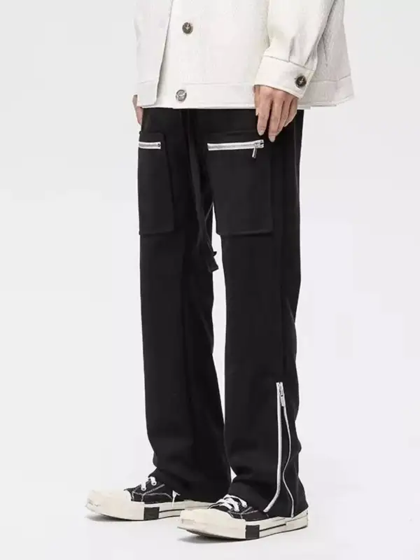 Men's Plus Size Zipper Pocket Relaxed Fit Pants
