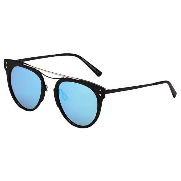 Polarized Brow Bar Round Sunglasses