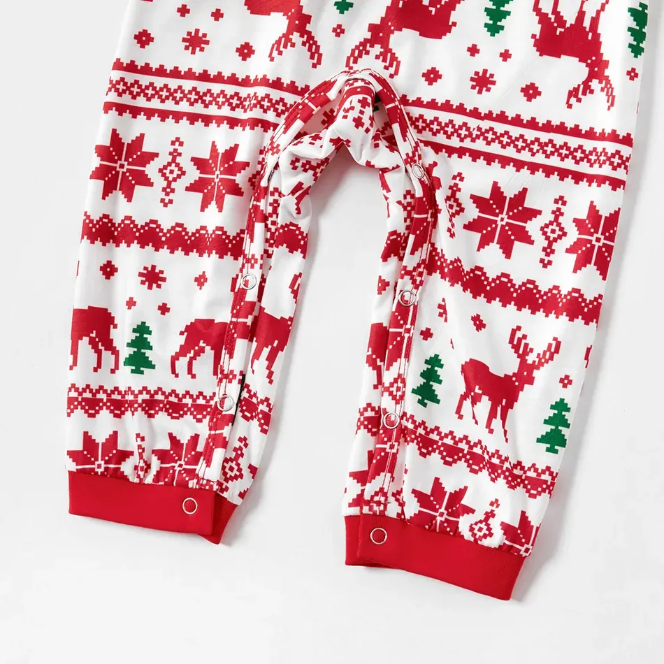 Family Wear Long Sleeve Parent-Child Wear Pajamas (Flame Resistant)