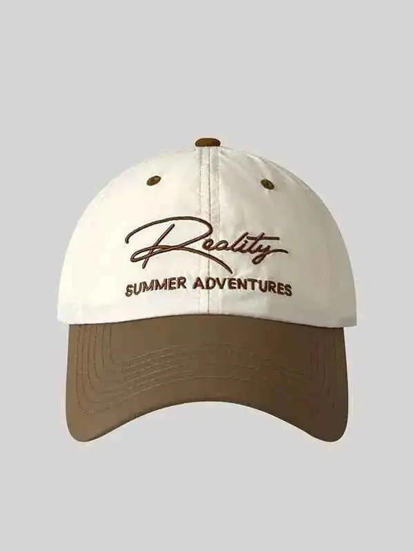 Letter Embroidered Adjustable Hat