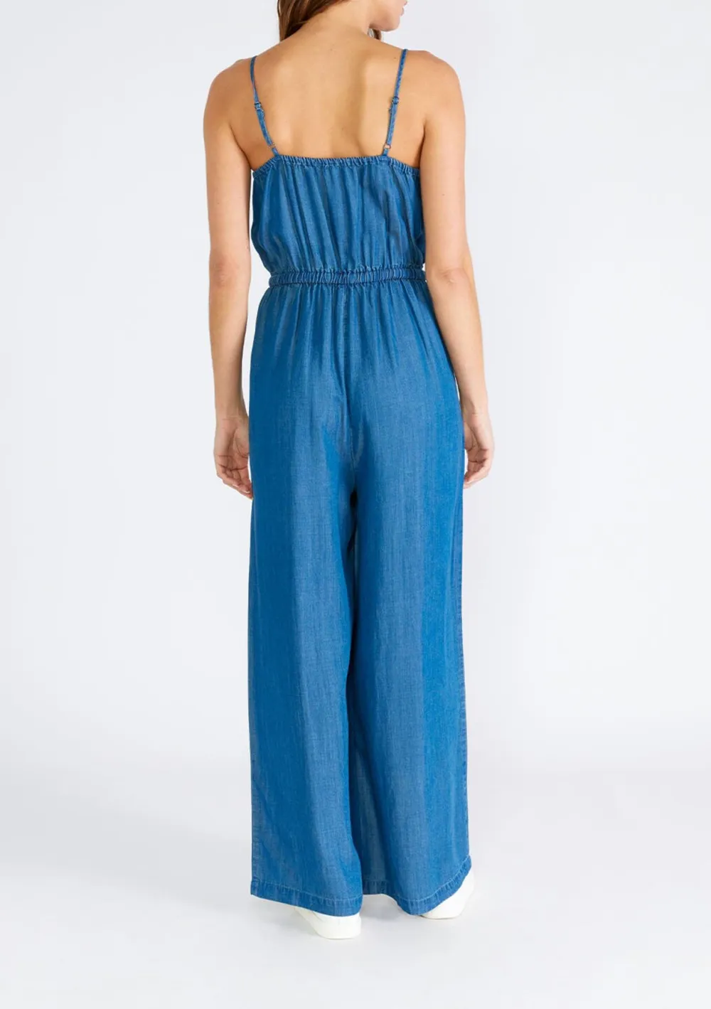 Drawstring Spaghetti Strap Jumpsuit