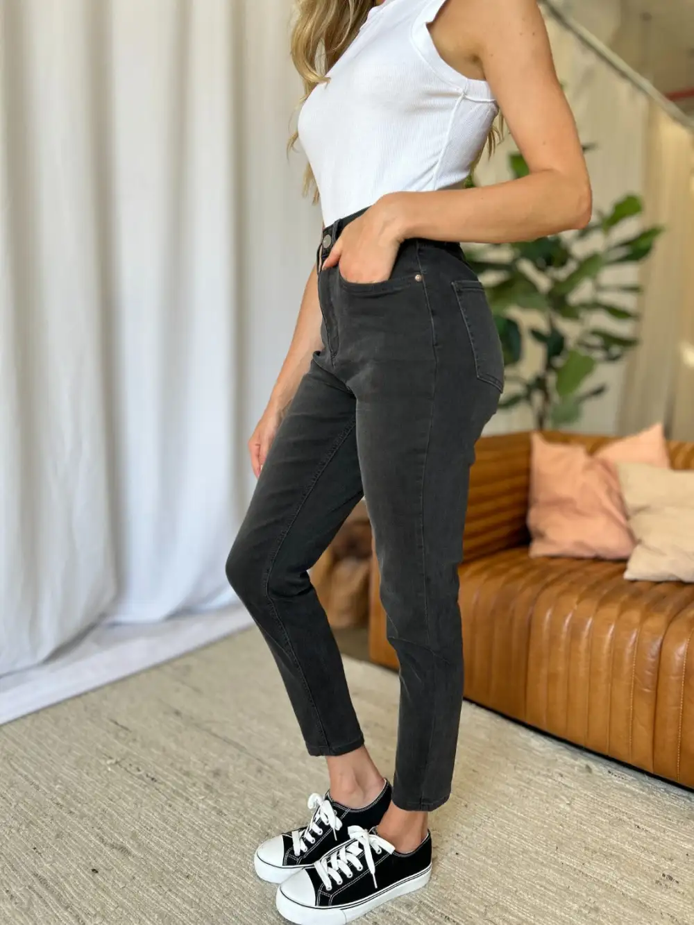Classic High Waist Skinny Denim Jeans