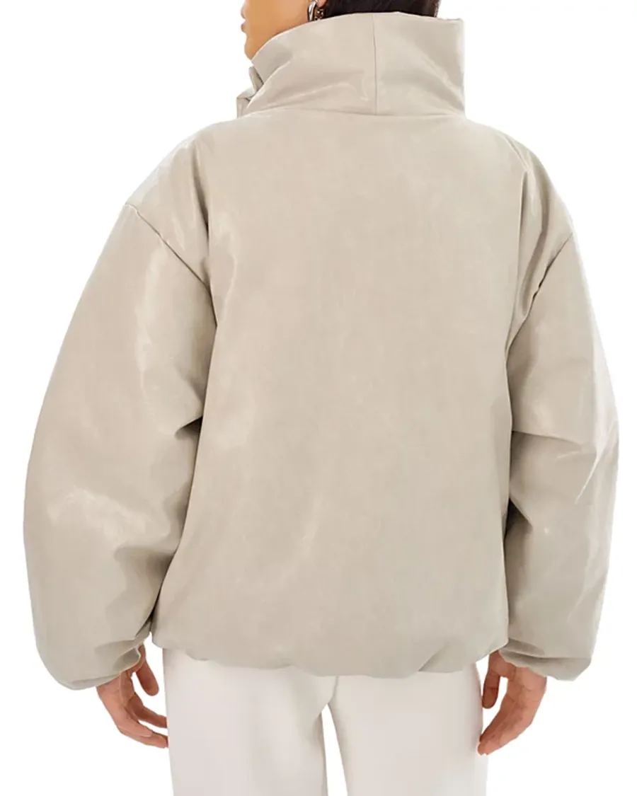 Asymmetric Faux Leather Jacket