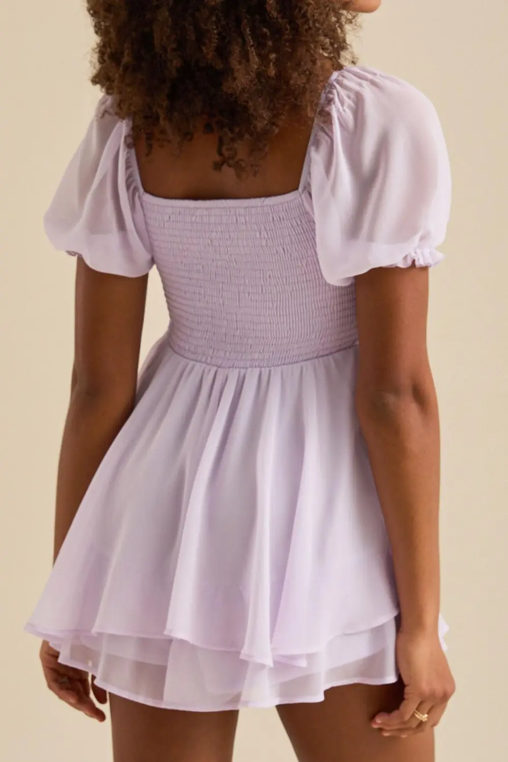 Lilac Smocked Romper