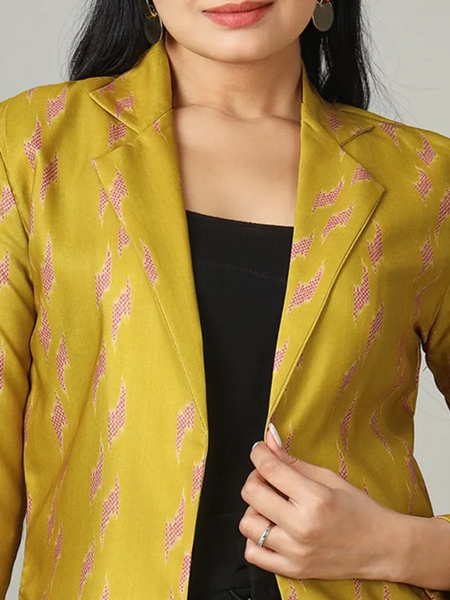 Unique And Fashionable Patterned Women's Fitted Jacket