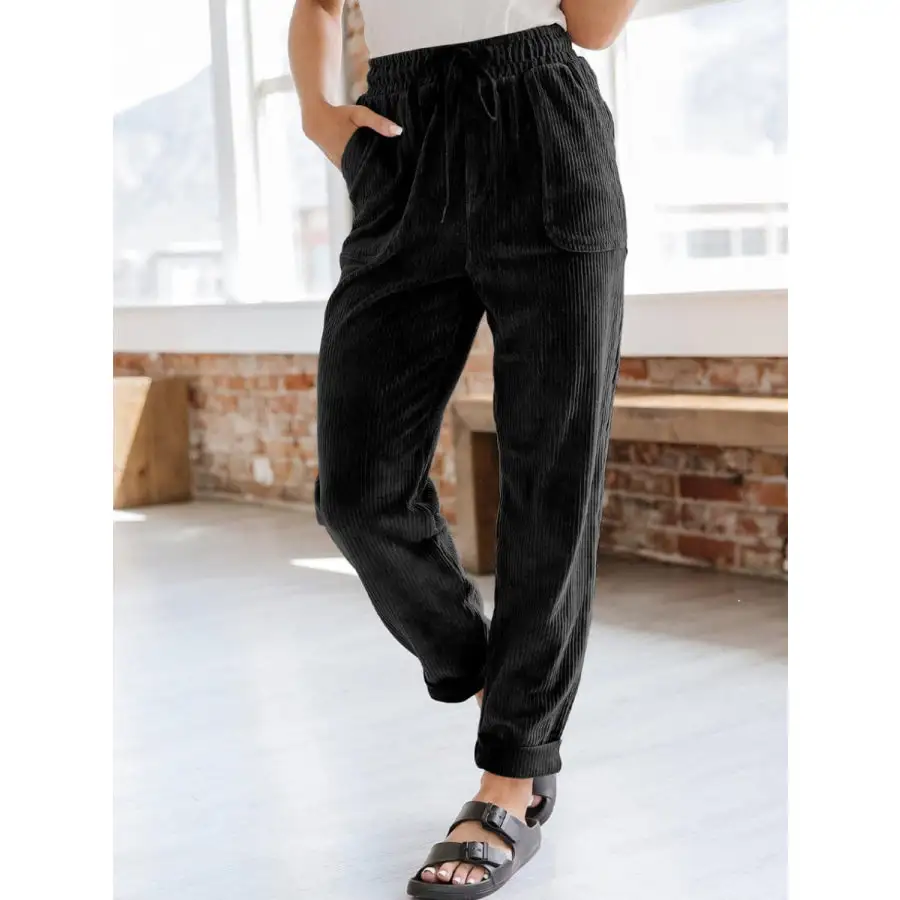 Everyday Drawstring Pants with Pockets