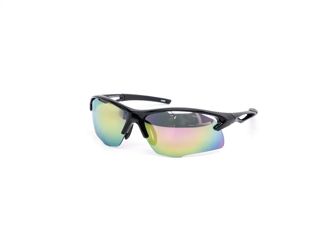 12-Pack Sport Wraparound Burnt Mirror Sunglasses