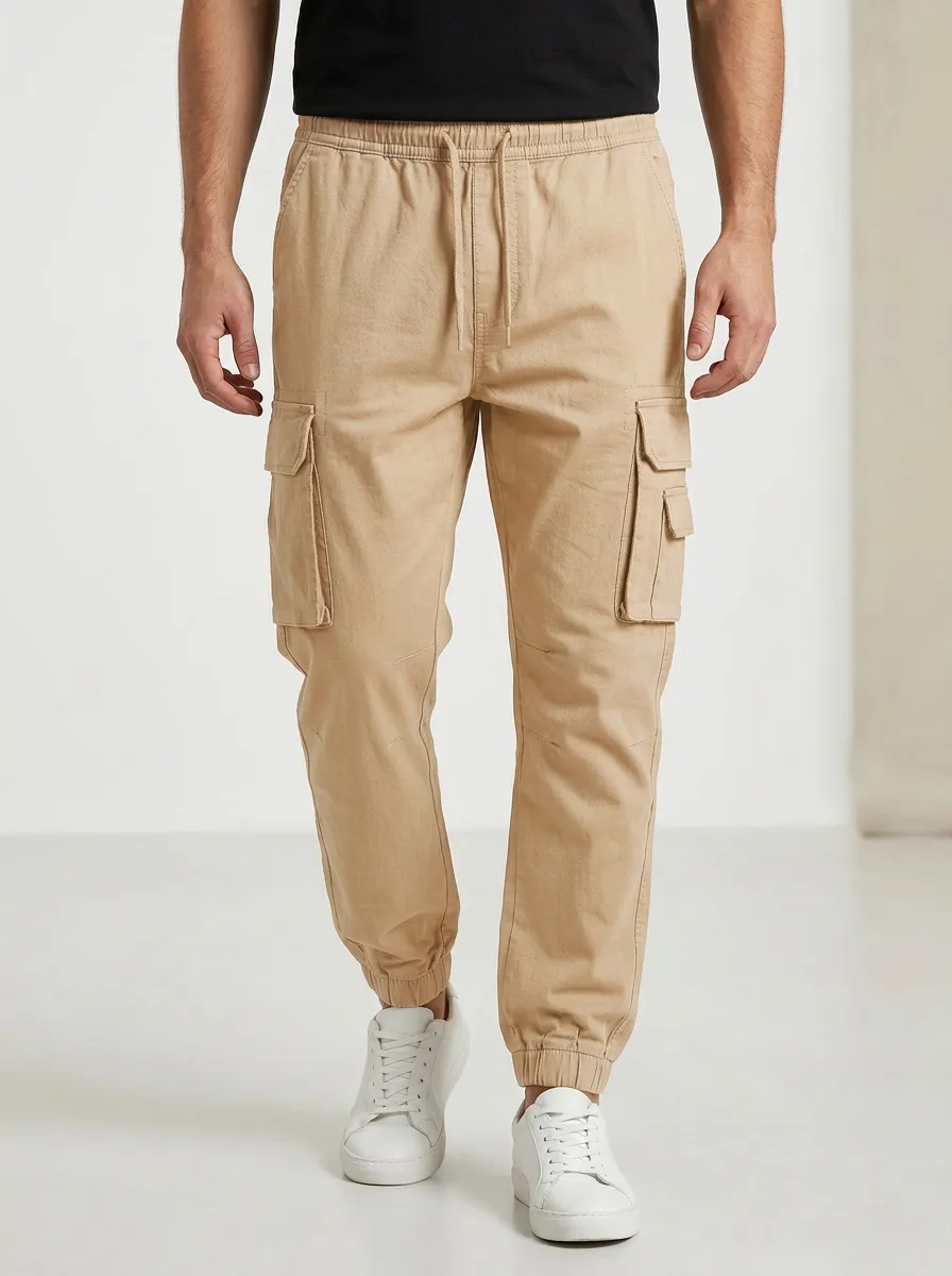 Travel Multi-Pocket Printed Men's Cargo Pants