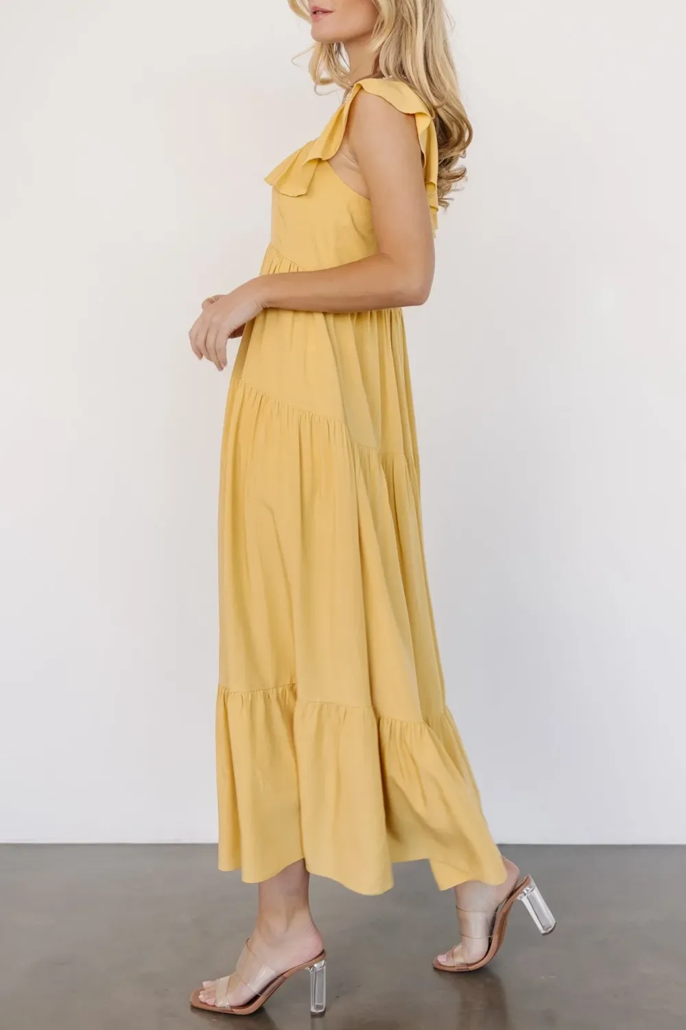 Classic Versatile Lace Collar V-Neck Dress